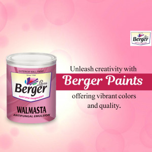 Berger Walmasta Antifungal Exterior Emulsion Promotional Banner For Telegram