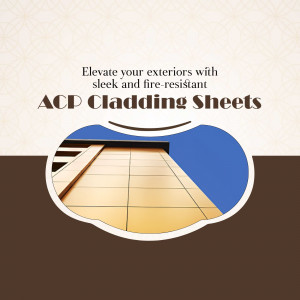 Fire-Resistant ACP Cladding Sheets Advertisement Creative Design For Threads
