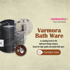 Varmora Bath Ware Promotional Ad Banner For Instagram