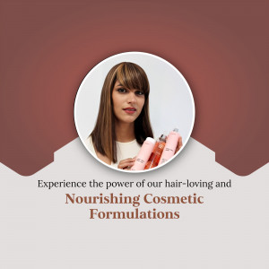 Nourishing Hair Cosmetic Formulations Business Poster For LinkedIn