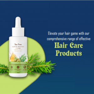 Tea Tree Hair Oil Booster Graphic For Threads