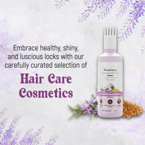 Rosemary Hair Growth Oil Advertisement Artwork For Instagram