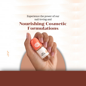 Nourishing Nail Care Oil Advertisement Image For Instagram
