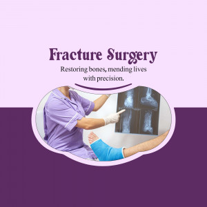 Fracture Surgery Specialist Medical Service Flyer For LinkedIn
