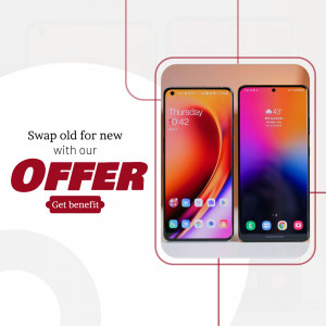 Smartphone Exchange Offer Promotion Business Poster For X