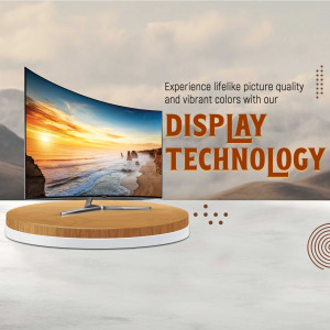 Advanced Curved Display Technology Advertisement Image For Twitter