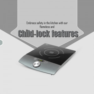 Child-Safe Induction Cooktop Social Media Post For Facebook
