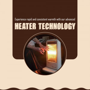 Advanced Heater Technology Marketing Graphic Creative Design For X