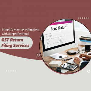 Professional GST Return Filing Services Poster For Telegram