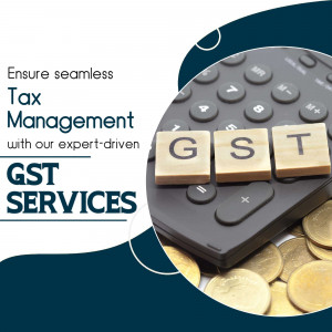 Professional GST Tax Management Services Promotional Banner For Google Business Profile