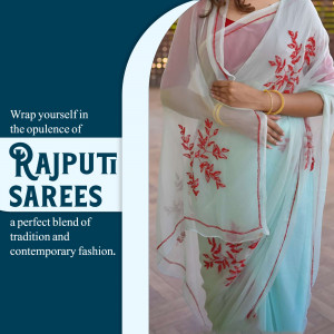 Elegant Rajputi Saree Collection Poster For Pinterest