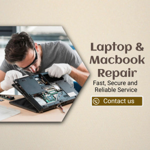 Professional Laptop And Macbook Repair Service Banner For Facebook