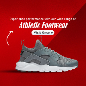 Athletic Footwear Promotional Ad Post For Facebook