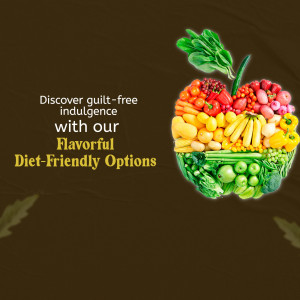 Diet-Friendly Flavorful Food Options Flyer For Twitter