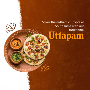 Traditional South Indian Uttapam Design For Twitter