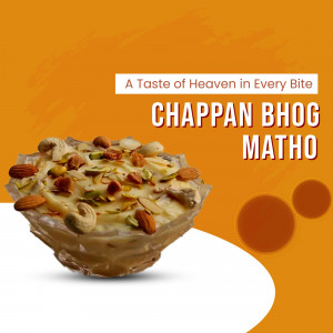 Chappan Bhog Matho Dessert Graphic For LinkedIn