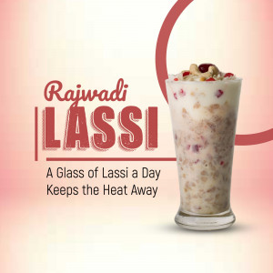 Rajwadi Lassi Refreshing Drink Creative Design For Facebook