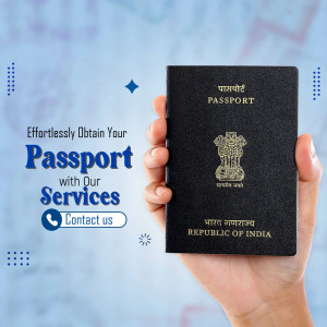 Indian Passport Application Services Banner For Instagram