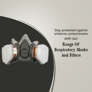 3M Respiratory Mask And Filters Protection Social Media Post For X