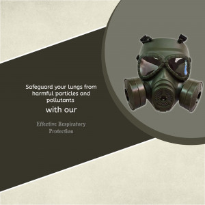 Respiratory Protection Gas Mask Advertisement Image For X