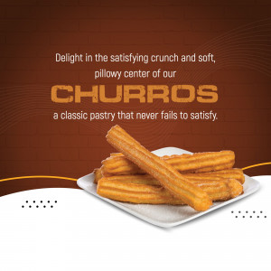 Delicious Churros Social Media Post Image For Facebook