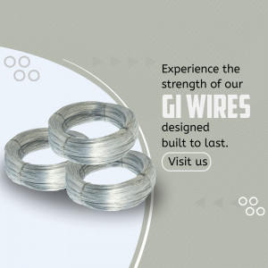 Durable GI Wires Advertisement Flyer For Pinterest