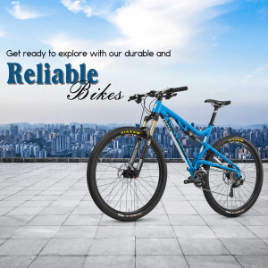 Reliable Mountain Bike Promotion Banner For Google Business Profile