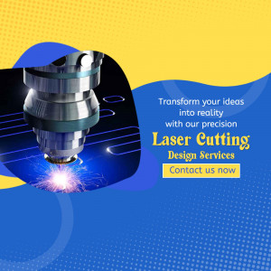Precision Laser Cutting Services Advertisement Creative Design For Telegram