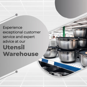 Utensil Warehouse Promotional Graphic Business Poster For Telegram