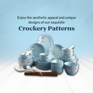 Exquisite Crockery Patterns Set Artwork For LinkedIn