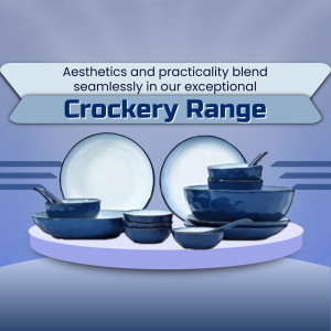 Elegant Modern Crockery Set Collection Branding Post For Pinterest