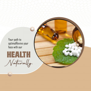 Natural Skin Health Revitalization Poster For X