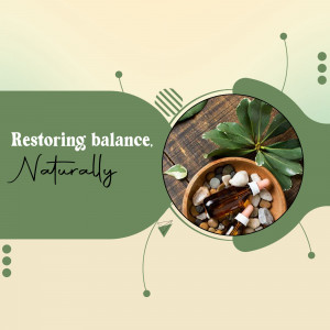 Restoring Balance Naturally Wellness Graphic Design For Pinterest