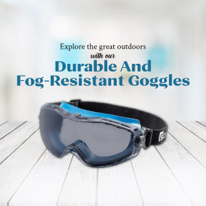 Durable And Fog-Resistant Outdoor Goggles Artwork For WhatsApp
