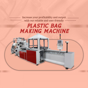 Industrial Plastic Bag Making Machine Template For Threads