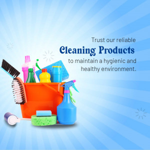 Reliable Cleaning Products Ad Business Poster For Facebook