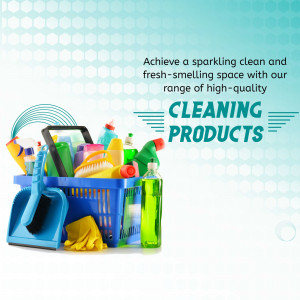 High-Quality Cleaning Products Selection Branding Post For Instagram