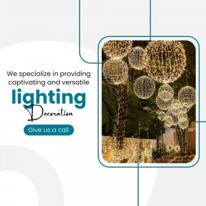 Lighting Decoration Services Artwork For Instagram