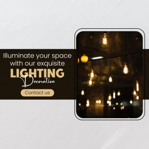 Exquisite Interior Lighting Decoration Services Template For Google Business Profile