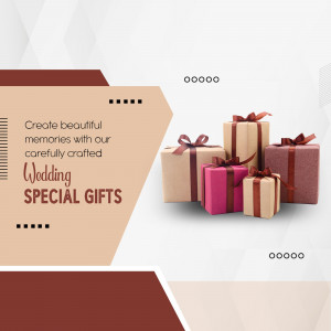 Elegant Wedding Special Gifts Promotion Business Poster For Facebook