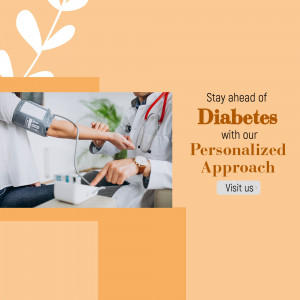 Personalized Diabetes Management Care Banner For LinkedIn
