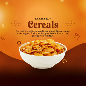 Healthy Breakfast Cereal Promotion Graphic For Google Business Profile