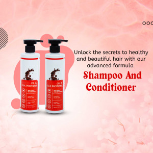 Oil And Silk Proteins Hair Care Set Creative Design For Telegram