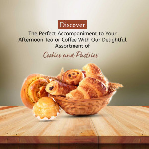 Bakery Delights Promotion Banner For Instagram
