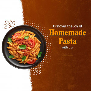 Homemade Pasta Promotion Post For Google Business Profile
