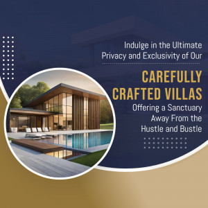 Luxury Villa Promotion Social Media Post For LinkedIn