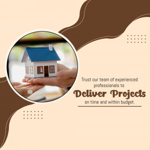 Real Estate Project Delivery Services Promotional Banner For Instagram