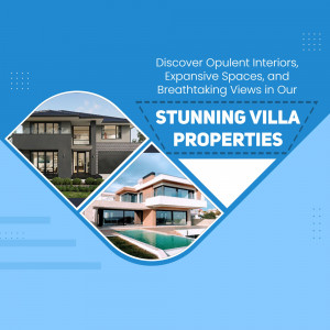 Stunning Villa Properties Promotion Design For Telegram