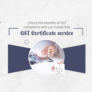 GST Certificate Service Promotion Promotional Banner For Threads