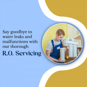 Professional RO Water Purifier Servicing Banner For Twitter